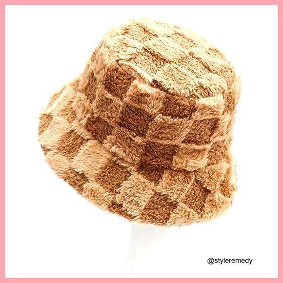 Furry Fur Bucket Hat Winter Warm Plush Fisherman Fluffy Sherpa main image 6